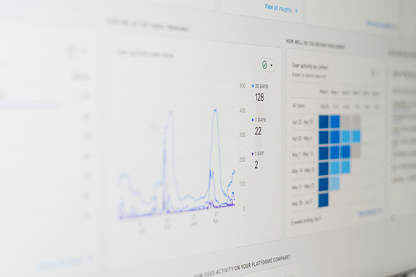Graph showing positive SEO growth after an audit
